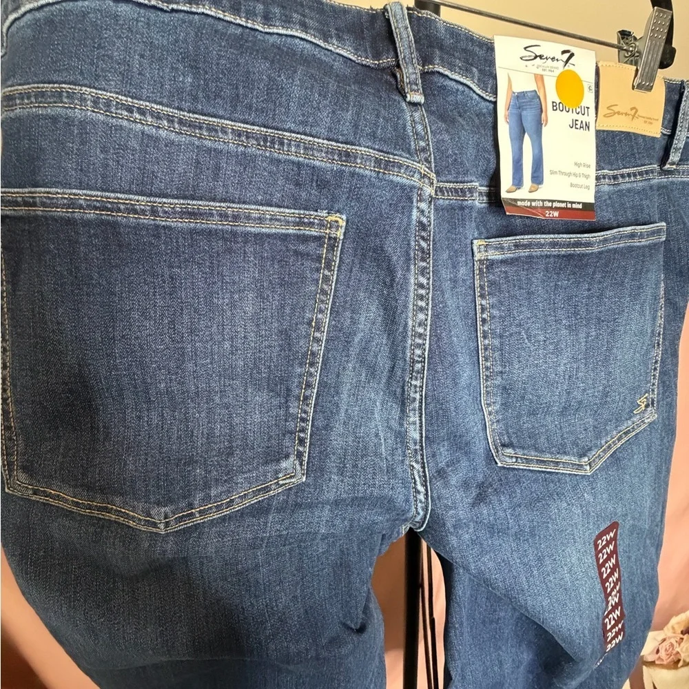 Seven 7 Bootcut Jeans, Women's Size 22W, NWT
